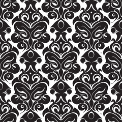 Stunning vector illustration features a black and white background with an intricate and stylish pattern that's sure to catch your eye