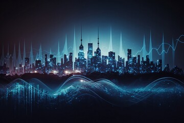 Technology background with Generative AI technology