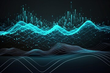 Technology background with Generative AI technology