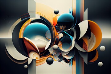 Abstract background design. Generative AI