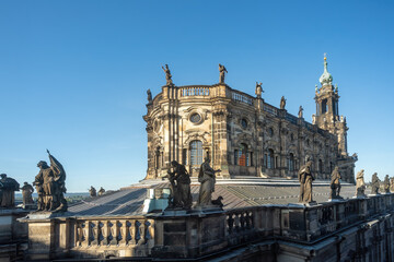 Fototapeta na wymiar Dresden Catholic Cathedral - Dresden, Saxony, Germany