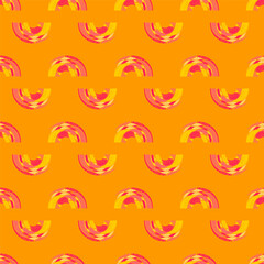 Seamless decorative background with abstract shapes. Vector pattern for surface design. 