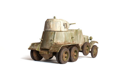 Fototapeta premium Scale model of old vehicle