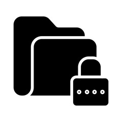 Obraz premium lock folder icon