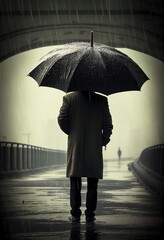 The Umbrella: A Symbol of Solitude and Sadness in a Bleak World