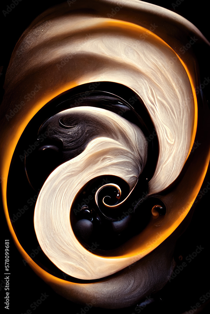 Poster abstract background. swirl effect. digital art