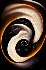 Abstract background. Swirl effect. Digital art