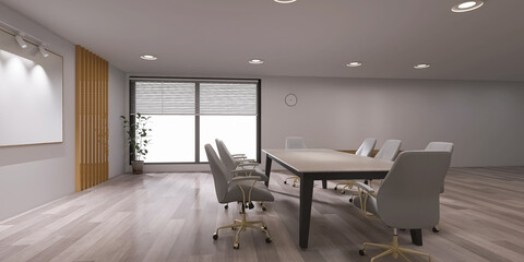 Conference hall 3d render, 3d illustration