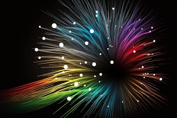 Exploring the Beauty of Optical Fiber Backgrounds. Generative AI