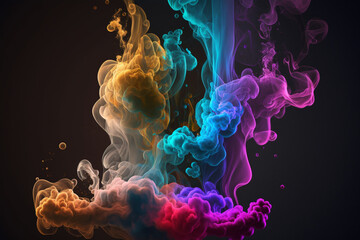 Colorful smokes background 