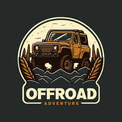 offroad adventure extreme sport logo vector 
