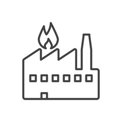Factory Fire Icon