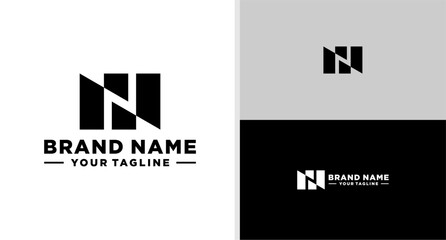 RN LOGO MONOGRAM INVESTMENT BOLD EDITABLE