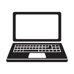 laptop icon logo vector design template