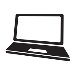 laptop icon logo vector design template