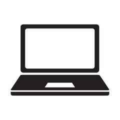 laptop icon logo vector design template