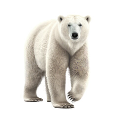 Polar Bear Isolated White Background