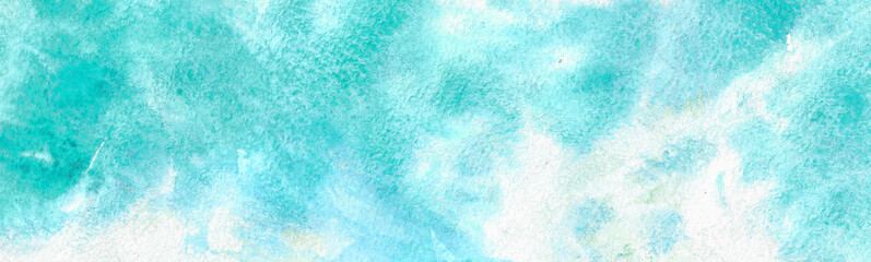 abstract blue background hand drawn watercolour painting