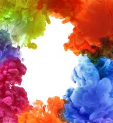Foto auf Leinwand Png Abstract Ink color smoke blot on transparent background. © Liliia