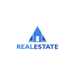 Real estate logo icon isolated on white background