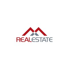 Real estate logo icon isolated on white background