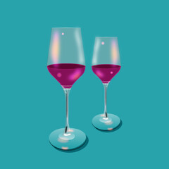red wine glasses on blue background red wine glasses red wine