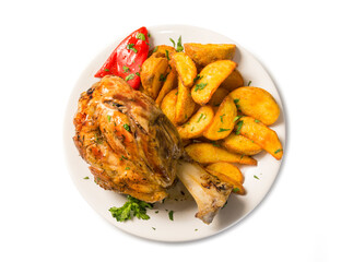 Codillo de cerdo asado
