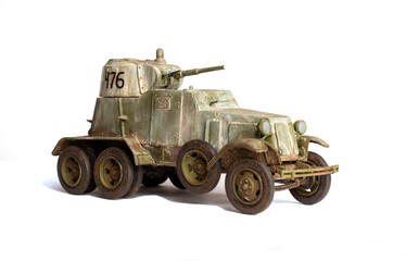 Fototapeta premium Scale model of old vehicle
