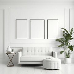 Modern Frame Mockups for Art Prints, Styled Stock Photos, and Photographs, Generative AI