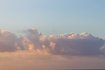 sky replacement clouds over land