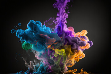 Colorful smoke background