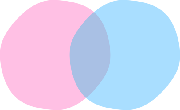 Venn Diagram Two Circles Overlapping