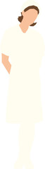 Silhouette Female Nurse Standing 2