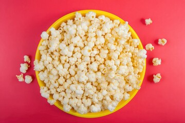 popcorn on a plate