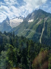 Fototapeta premium travel nature sky view mountain beautiful summer scenic scenery lake