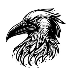raven head vector