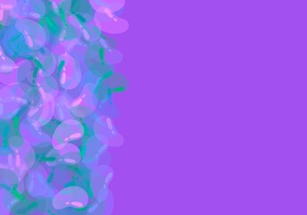 Cartoon candy jelly beans background for kids and notebooks and study accessories and shops packaging and wrapping paper