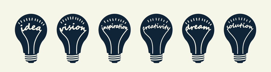 Light bulb symbol. Idea, quick tips concept.