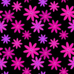 Floral seamless flower pattern for fabrics and textiles and packaging and gifts and cards and linens and kids