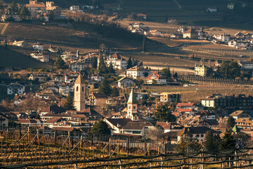 View of Eppan in South Tyrol, Italy