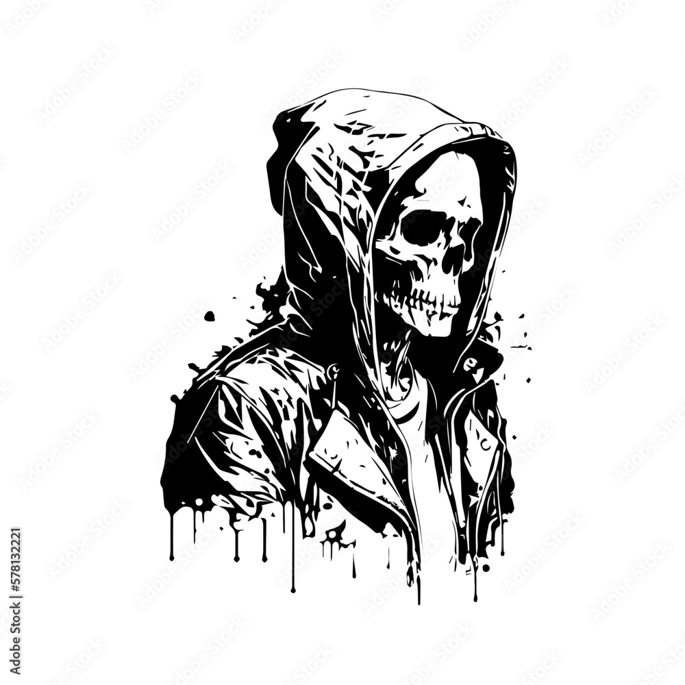 Wall mural skull vector svg