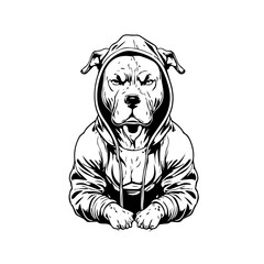 pitbull vector svg