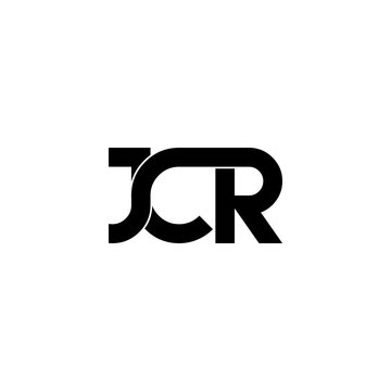 jcr lettering initial monogram logo design
