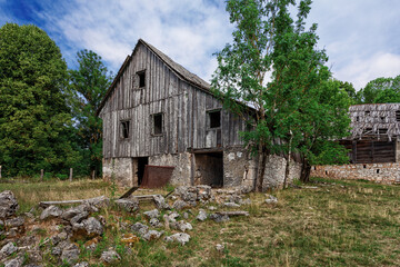 old abandoned house in village. Croatia.