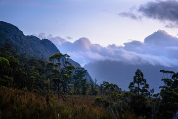 Blue hour in the mountains