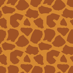 Giraffe spots seamless pattern. Vector repeating background. EPS10.
