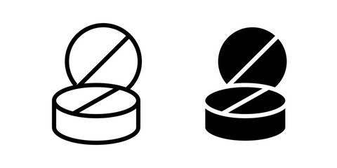 Pill icon template