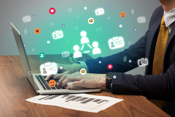 Hand surfing on the social media