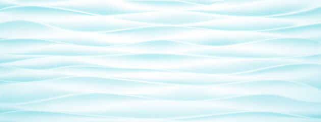 Abstract background with wavy surface in light blue colors