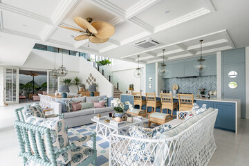 Villa Interior Tropical Pastel Color Nice Villa Swimming Pool